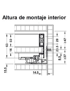 Cajón Vionaro H63 Grafito 2