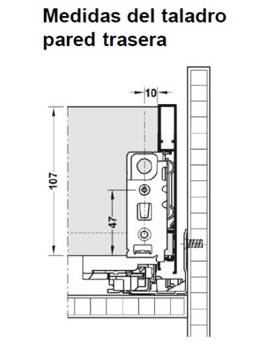 Cajón Vionaro H121 Grafito