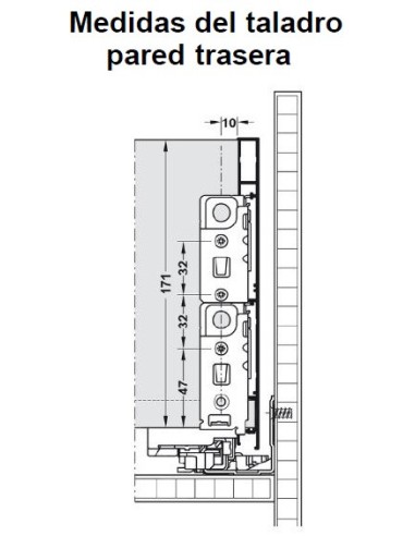 Cajón Vionaro H185 Grafito