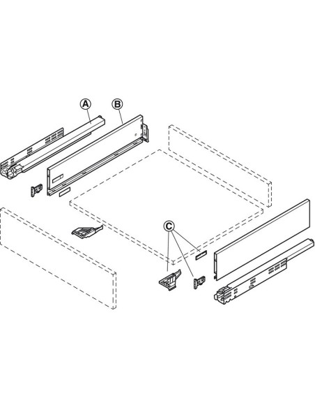 Cajón Vionaro H185 Grafito Cajón Vionaro H185 Grafito