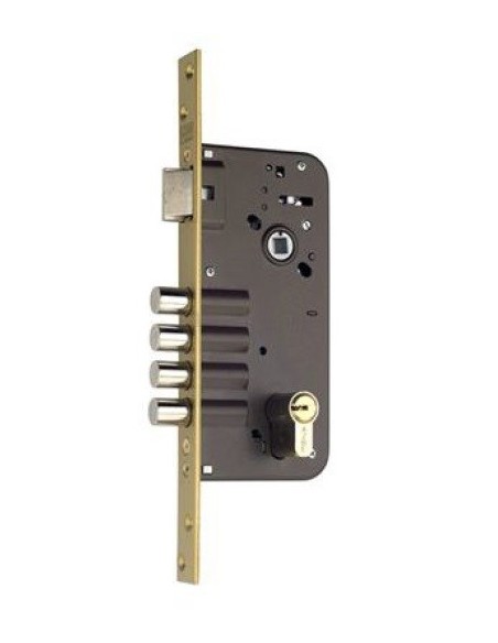 Cerradura con 4 Bulones y Resbalón AZBE Mod. 8912