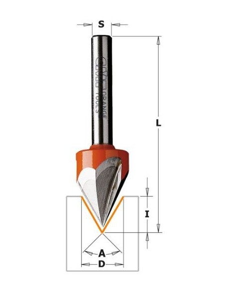 Fresa Letras Z3 60º Fresa Letras Z3 60º