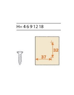 Base Bisagra Zamak Tornillo 2