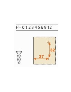 Base Bisagra Zamak Automática Tornillo 2