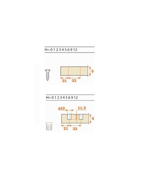 Base Bisagra Zamak Automática Taco/Tornillo Base Bisagra Zamak Automática Taco/Tornillo