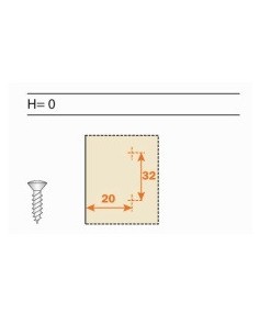 Base para Bisagra de Pala Corta 2