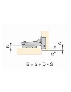 Bisagra Acodada Emuca C90 2