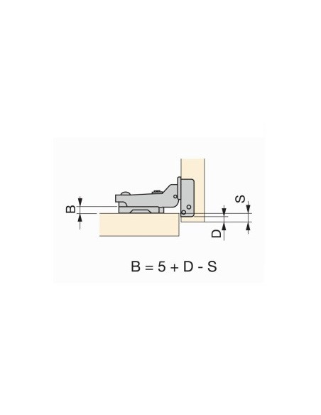 Bisagra Acodada Emuca C90 Bisagra Acodada Emuca C90