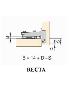 Bisagra Recta Soft Emuca C91 2