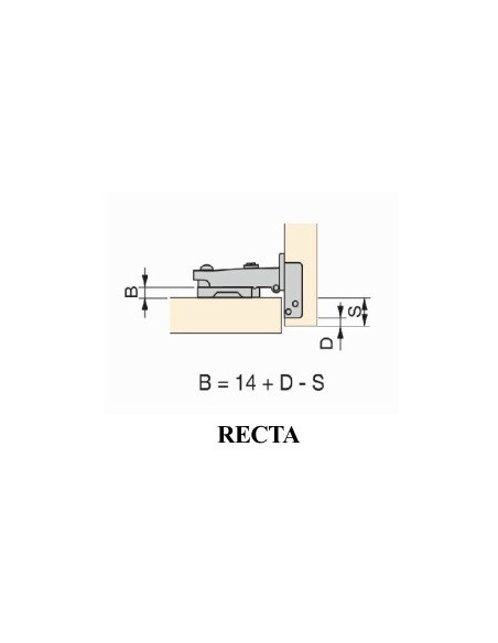 Bisagra Recta Soft Emuca C91 Bisagra Recta Soft Emuca C91