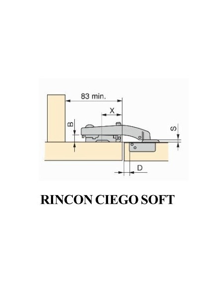 Bisagra Soft Emuca C91 de Rincón Ciego Bisagra Soft Emuca C91 de Rincón Ciego