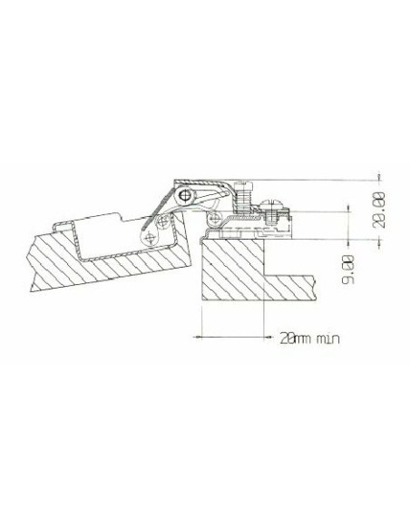 Bisagra Pala Extracorta Bisagra Pala Extracorta