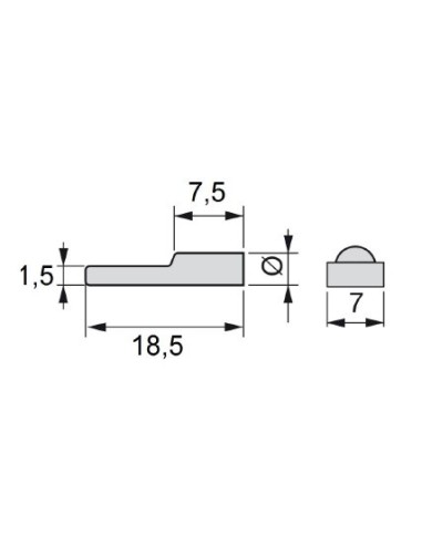Soporte Pala 3 mm / 5 mm