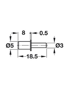 Soporte 3 mm / 5 mm Arandela 2