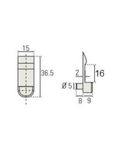Soporte Estante 16 mm 2