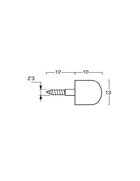 Soporte Plástico Vitrina 13 mm Soporte Plástico Vitrina 13 mm