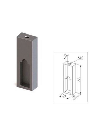 Soporte Lateral Bajo Balda Rectangular